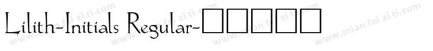 Lilith-Initials Regular字体转换